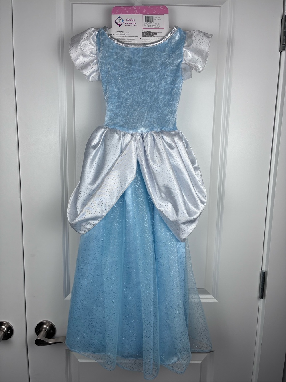 NWT Great Pretenders Girls' Cinderella Light Blue Princess Costume Dress Up - Picture 3 of 3